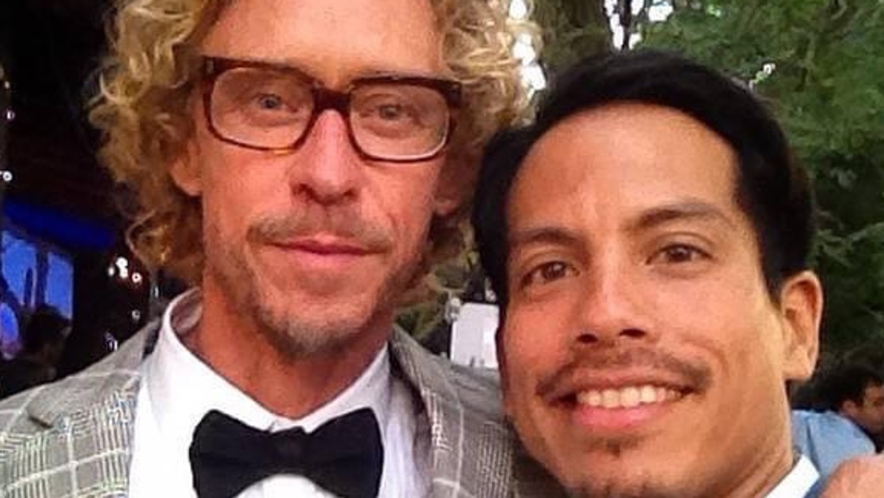 Late Archibald winner Craig Ruddy with partner, Roberto Meza Mont. Picture: Instagram