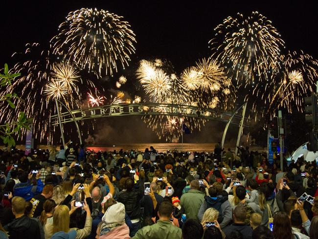 The success of this year’s SeaFire fireworks competition could see the event expanded to run over two nights next year. Picture: James Wills.