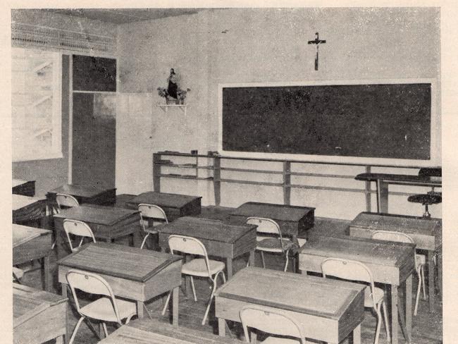 Pictures from inside a Mount Carmel College classroom.