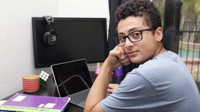 Student Luca Guirguis nervously awaits his OP scores. Picture: Tertius Pickard.