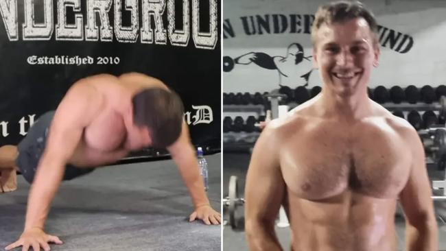 Lucas Helmke averaged 53 push-ups per minute. Picture: Guinness World Records