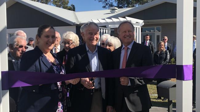 The ribbon is cut at the open day.