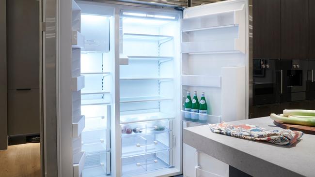 Inside the $26,995 fridge. Source: The Block