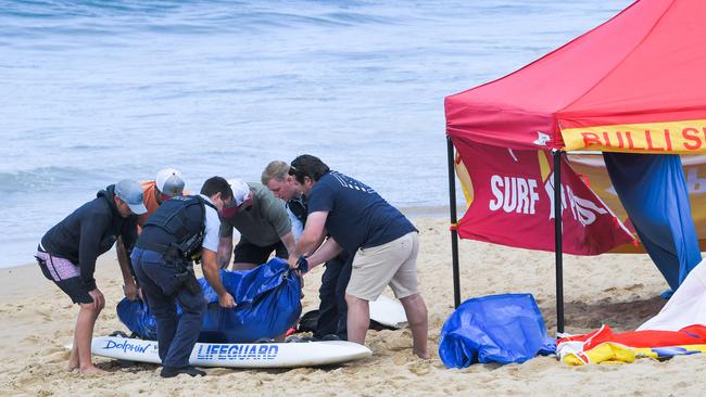 Four men received CPR, but tragically one of the men was unable to be saved. Picture: Simon Bullard