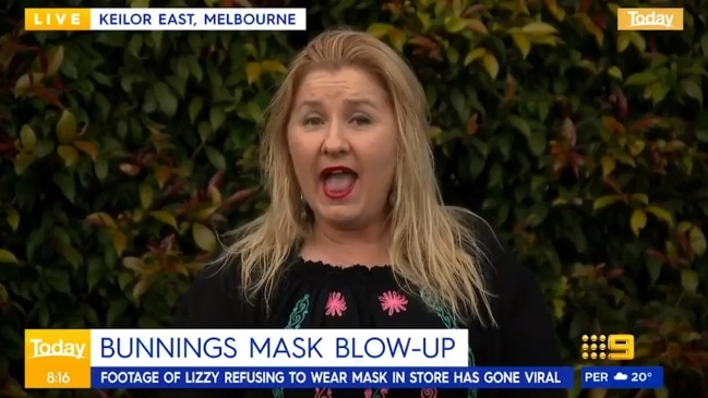 ‘Bunnings Karen’ says face masks breach human rights (The Today Show)