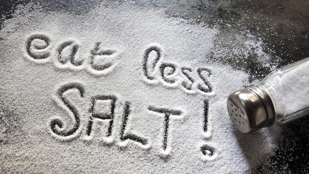 A poster addressing excessive salt consumption. Picture: Supplied