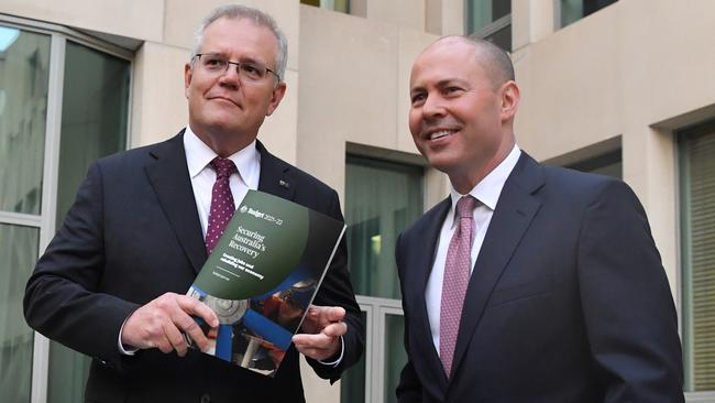 Scott Morrison and Josh Frydenberg have ‘delivered a budget long in the making as Australia has shifted its economic and social priorities‘. Picture: Getty Images