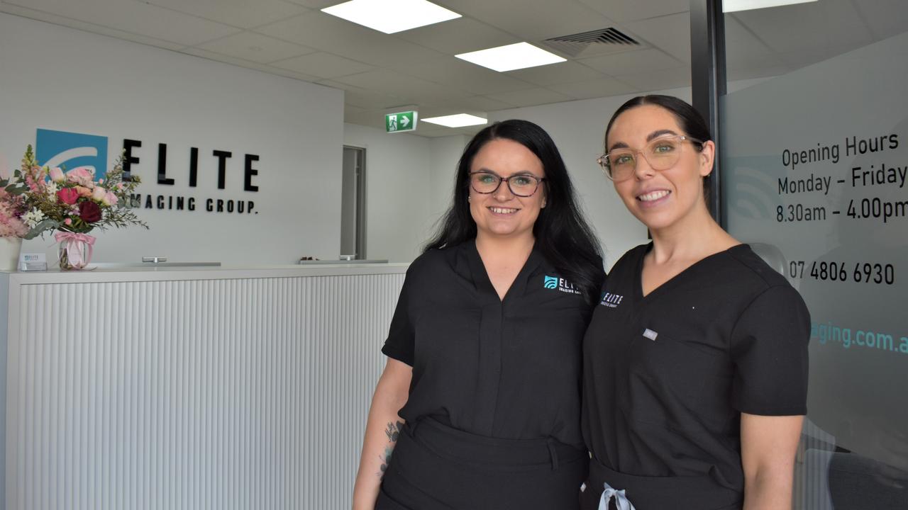 Katie Reeve and Ashleigh Buchholz at the newly opening Elite Imaging Group.