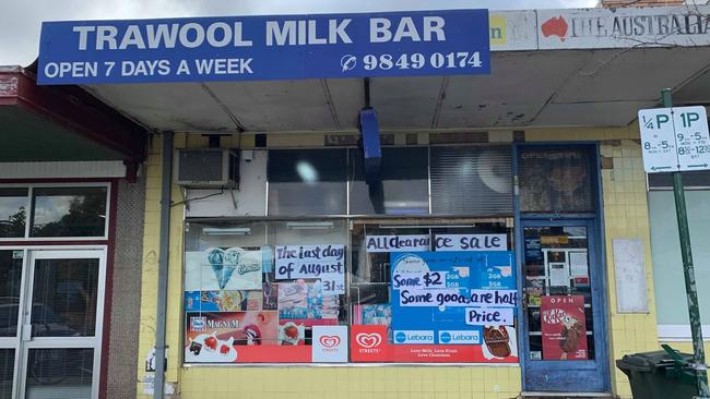 Trawool Milk Bar will close on Saturday, August 31.