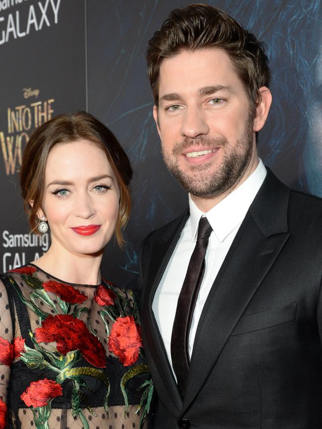 Married ... Emily Blunt and John Krasinski. Picture: Getty