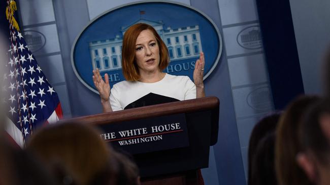 White House press secretary Jen Psaki’s advice on the price of turkeys has not convinced economists, or consumers. Picture: AFP