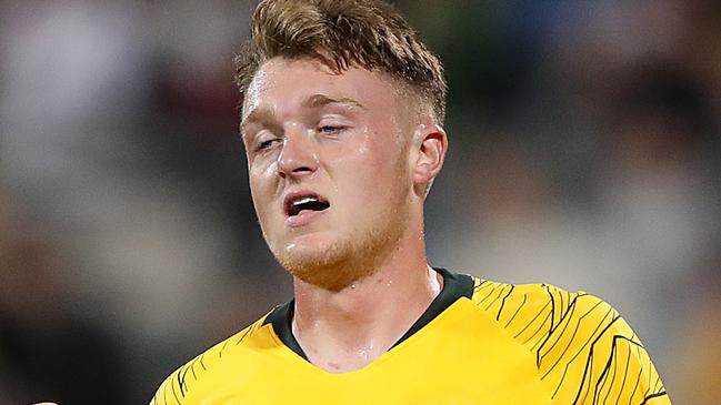 Injured Socceroos star lends his support