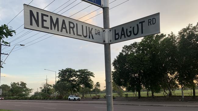 NT Police said the crash happened near the Nemarluk Dr and Bagot Rd intersection. Picture: Sierra Haigh