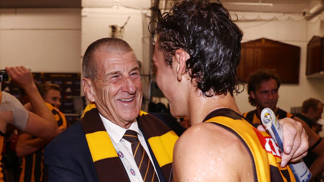 President Jeff Kennett first addressed Cyril Rioli’s allegations by sending a letter to Hawthorn members Picture: Michael Klein