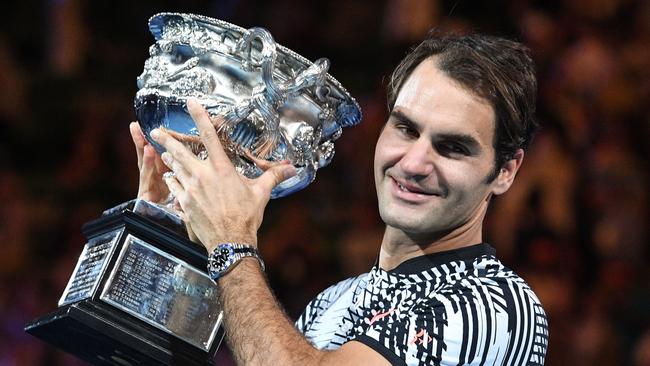 Roger Federer is the king of Melbourne Park. Picture: AFP Photo