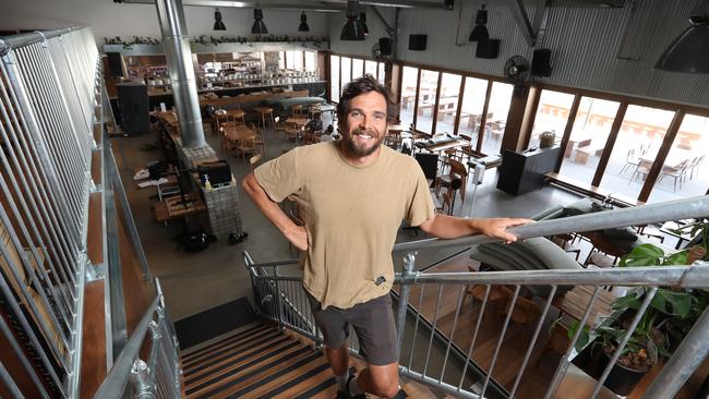 Three Blue Ducks is finally opening at Tullamarine's URBNSURF wave park. Chef Mark LaBrooy in the restaurant. Picture: Alex Coppel.