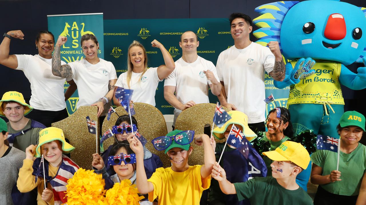 Celebration of 100 days until Birmingham 2022 with the first Australian team announcement - the weightlifters.