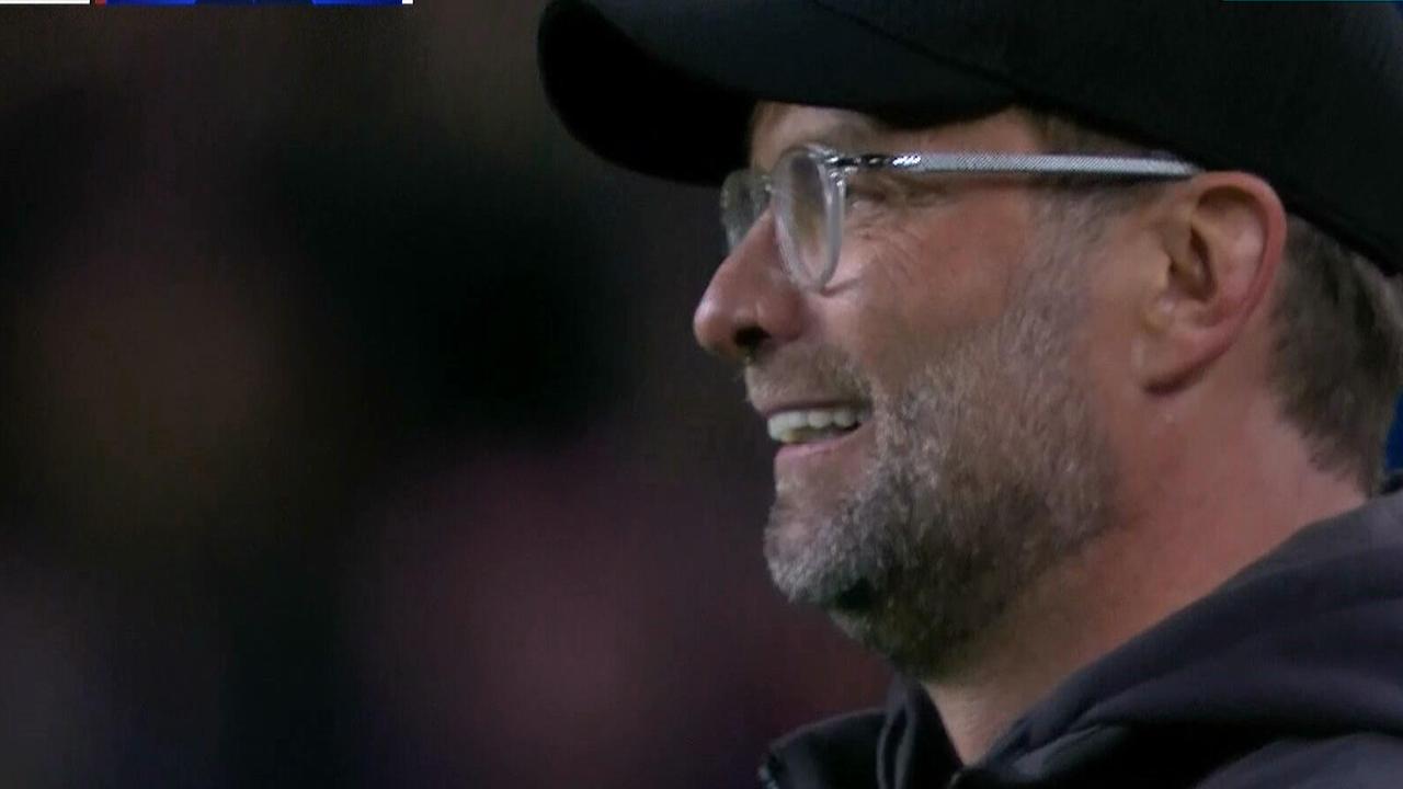 Jurgen Klopp couldn't help but smile after Messi all but sunk his team