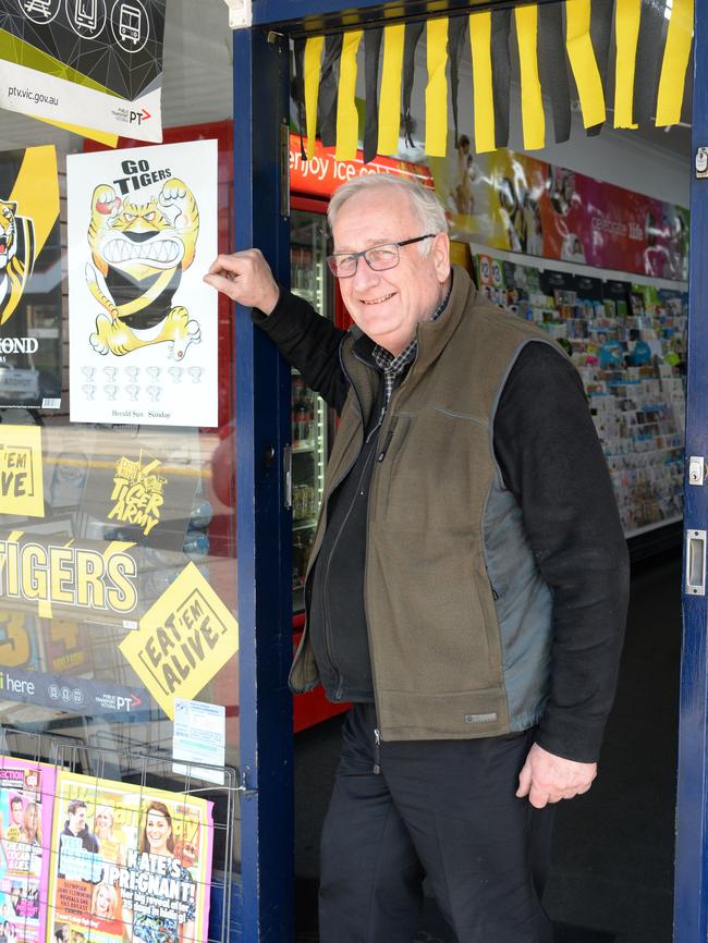 One of the many yellow and black shops on Bridge Rd. Picture: Lawrence Pinder