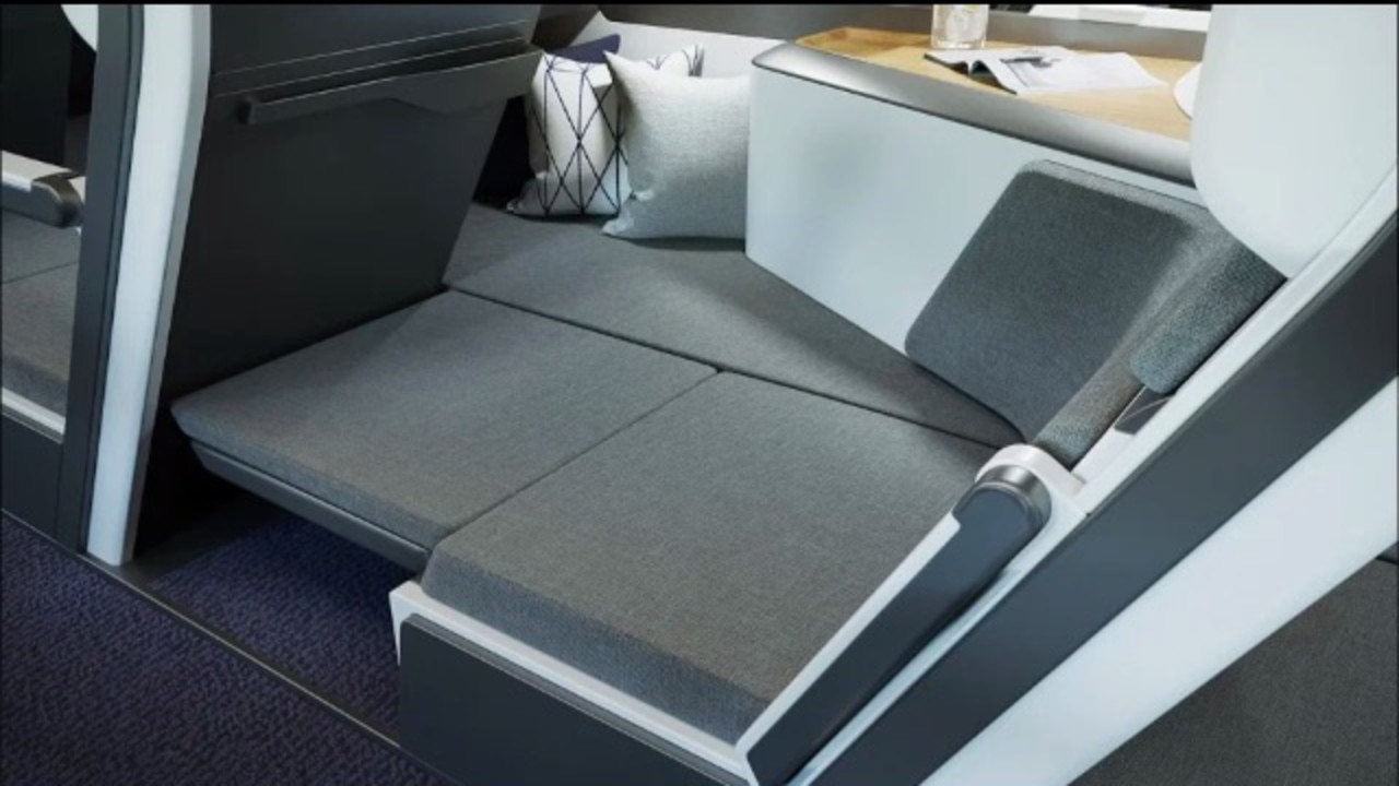 New double-decker seat design on planes would let all passengers lie flat in economy