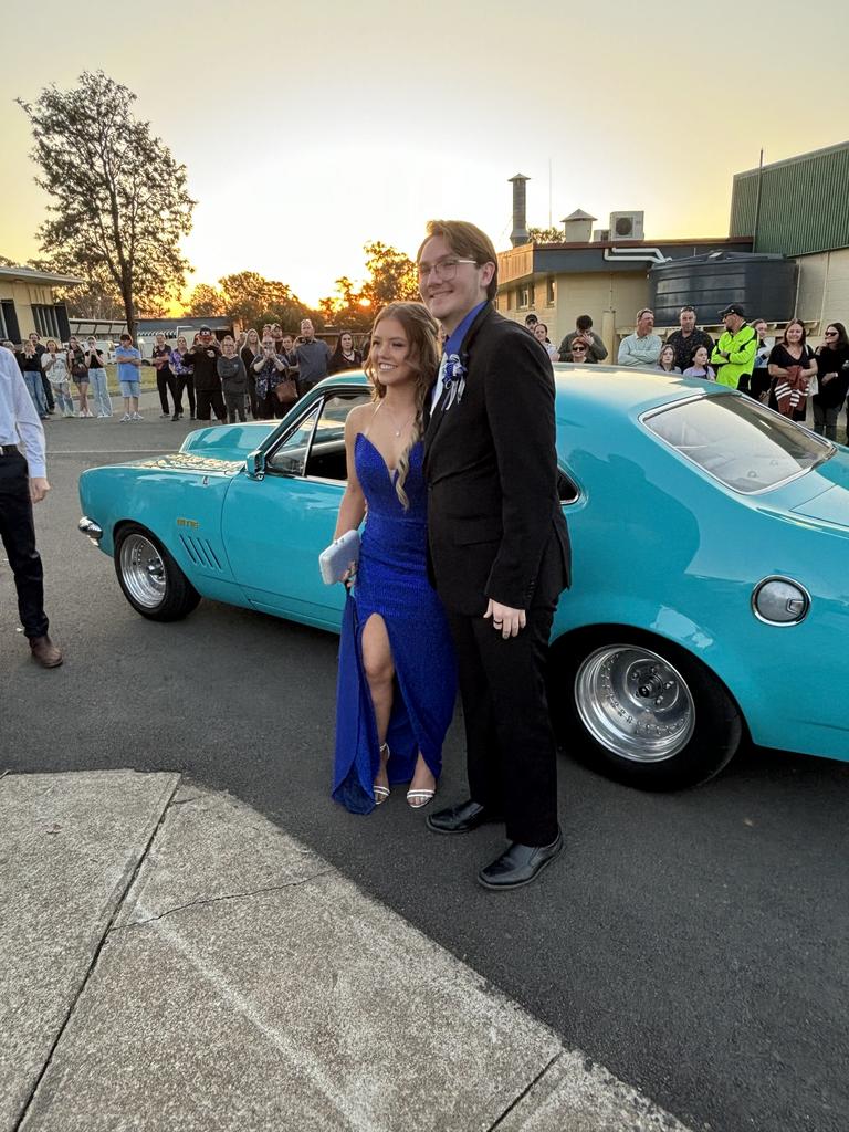 The students of Nanango State High School celebrating their formal.