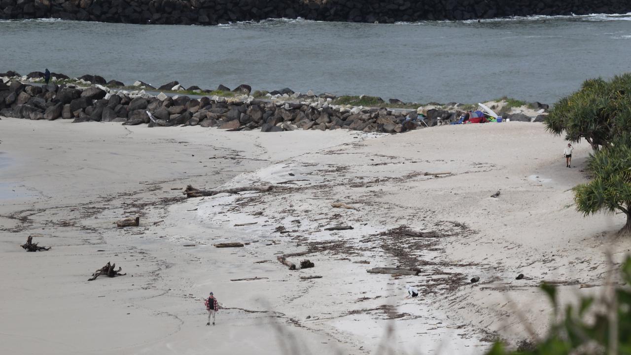 Big seas and sand at DBah and Snapper Rocks. Picture: Mike Batterham