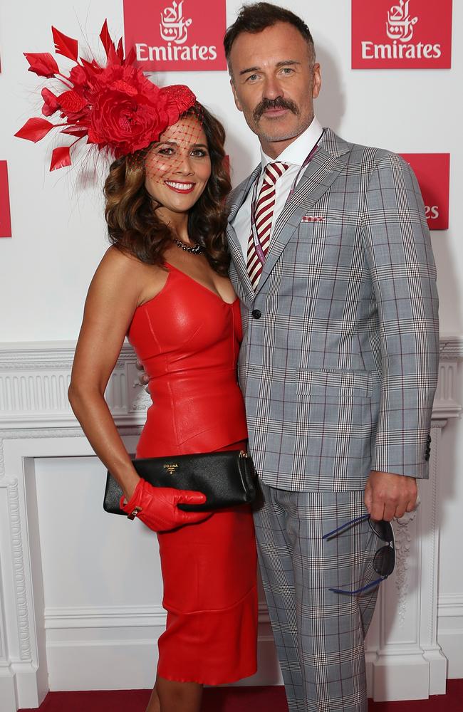 Melbourne Cup Day. Kelly and Julian McMahon. Picture: Julie Kiriacoudis