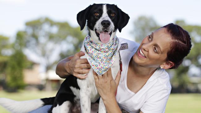 Bianca Santucci with Molly. Picture: Adam Yip