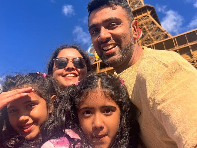 Indian Test star Ravichandran Ashwin and family. Picture: Instagram