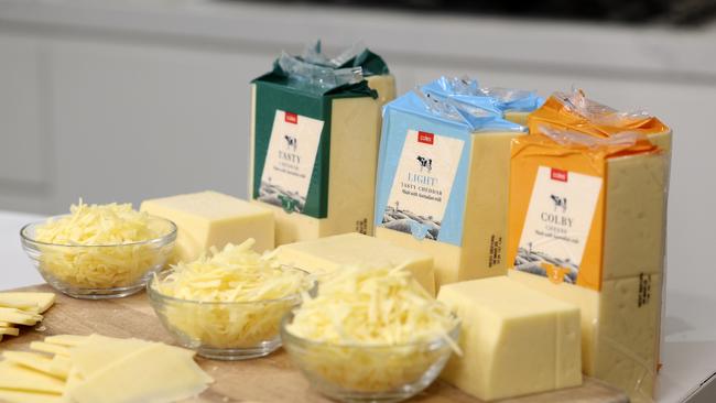 Coles has reduced the cost of their 1kg block of Own Brand cheese. Picture: Supplied