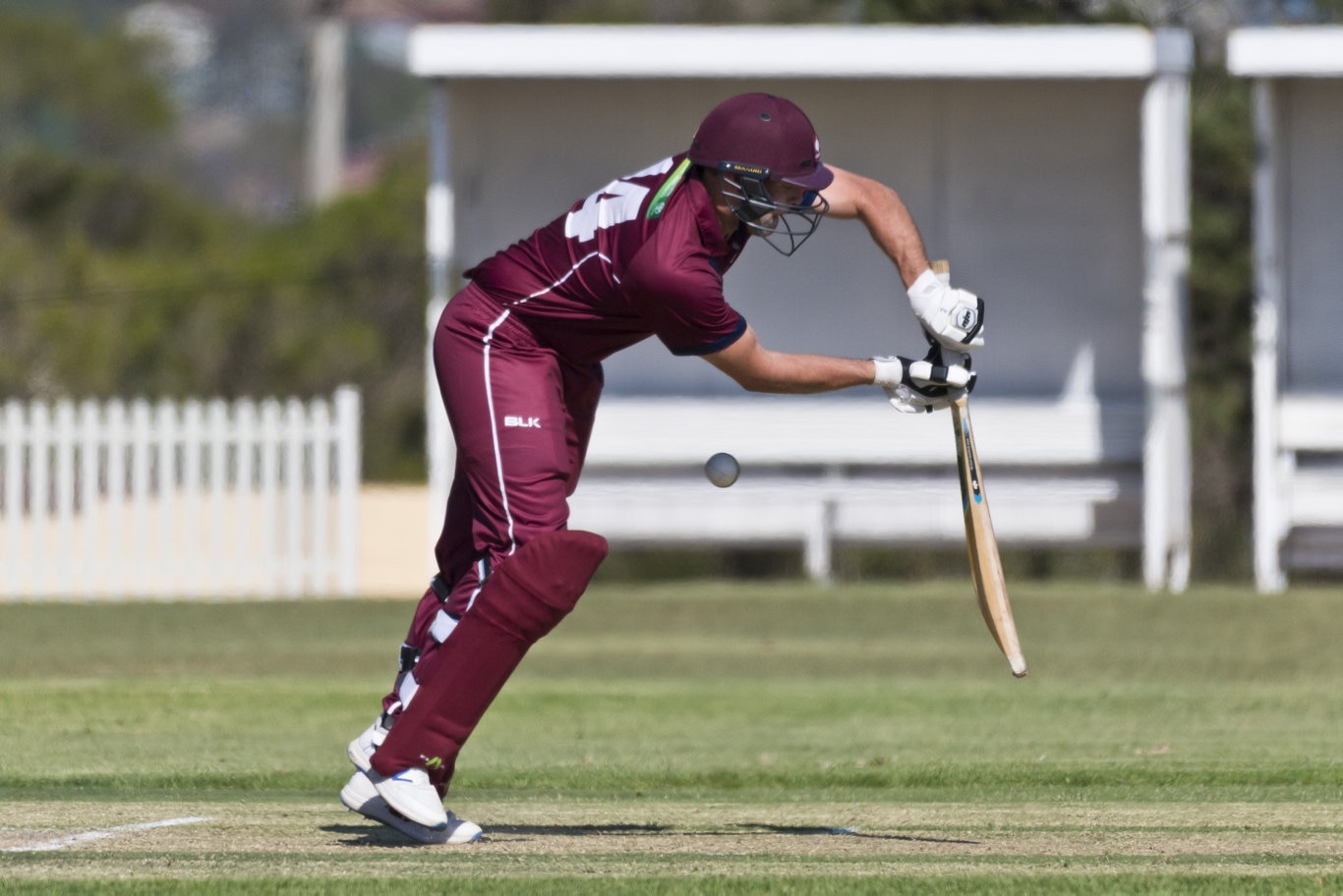 Jake Roach bats for Queensland against Victoria in Australian Country Cricket Championships round two at Rockville Oval, Friday, January 3, 2020. Picture: Kevin Farmer