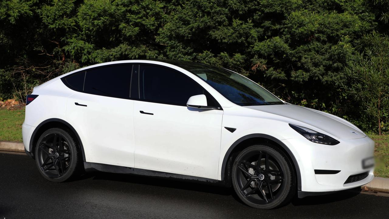 Telsa has reduced the price of its Model Y in Australia three times since March Picture: NSW Police