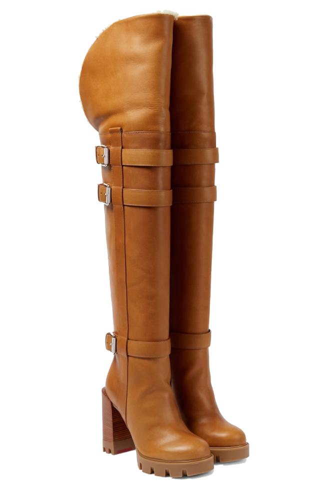 Christian Louboutin Brodeback Lug over-the-knee bootsSHOP NOW FOR $5625