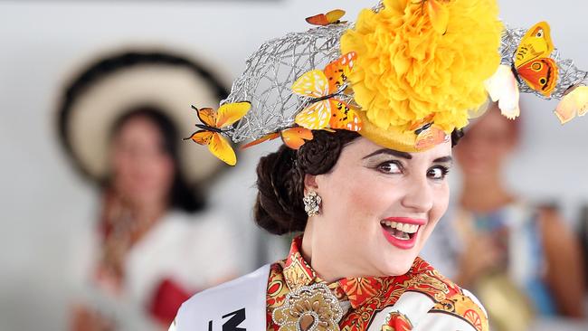 Race Day for Magic Millions at Gold Coast Turf Club. Photo of Fashions on the Field winner Inessa McIntyre. Pic by Richard Gosling