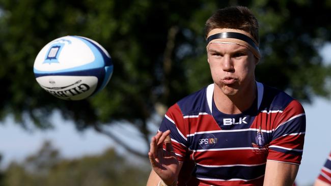 Wilson Blyth in action for The Southport School last season. Picture: AAP/David Clark