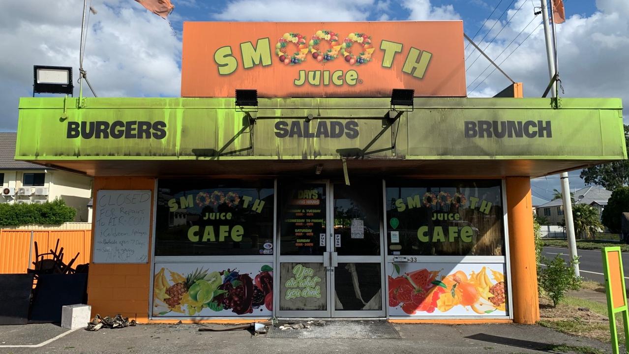 A fire was reported at Smoooth Juice Cafe on George Street, Rockhampton, on March 12, 2023. Picture: Pamela McKay