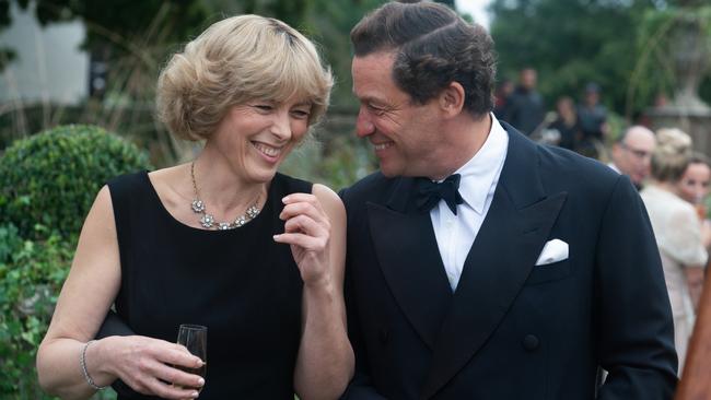 Olivia Williams portrays an evolving Camilla, with Dominic West as Prince Charles, in The Crown. Picture: Supplied