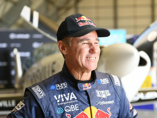 Matt Hall, Red Bull World Champion Aerobatic Pilot in Townsville to help raise money for the Cancer Council. Picture: Shae Beplate.