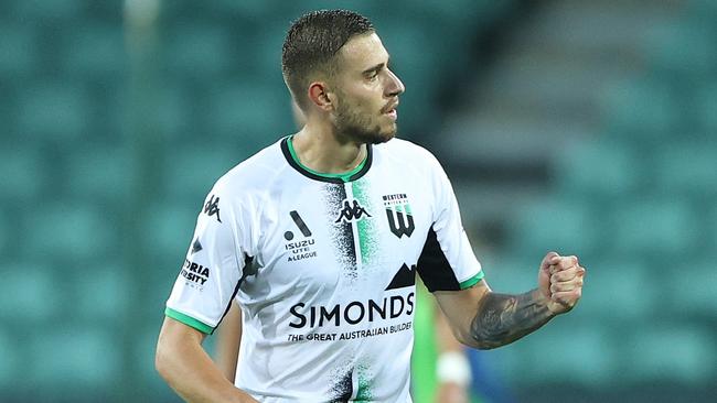 Dylan Pierias scored Western United’s second goal on Sunday. (Photo by Robert Cianflone/Getty Images)