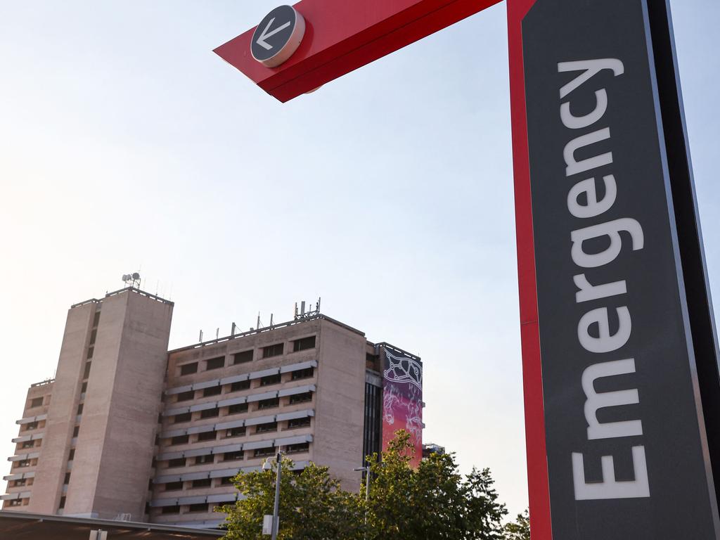 The older man was in the custody of Federal Police when he lost consciousness as they arrived at the hospital, with medical staff immediately alerted to start resuscitation efforts. Picture: DAVID GRAY / AFP