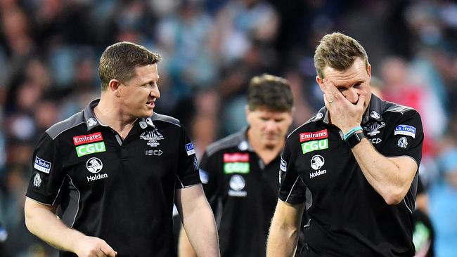 Nathan Buckley isn’t impressed with on AFL legend.