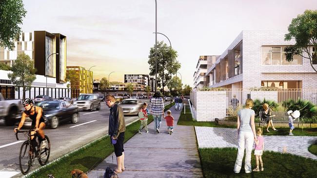 An artist’s development of proposed dwellings near Northern Beaches Hospital. Picture: Supplied