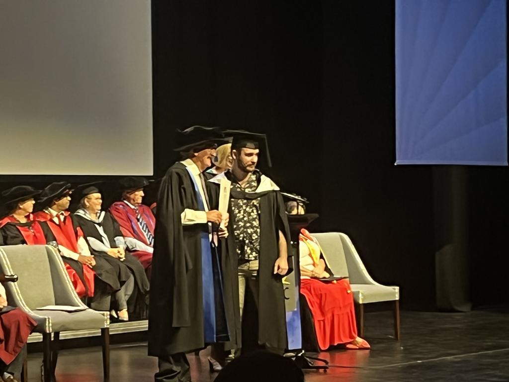 The University of the Sunshine Coast graduation ceremony at Maryborough's Brogla Theatre.