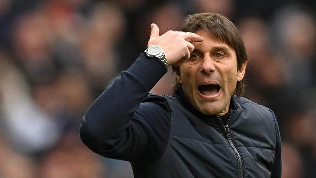 Tottenham Hotspur manager Antonio Conte. Picture; AFP.