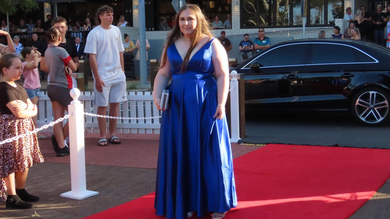 Students from Urangan State High School celebrating their formal.