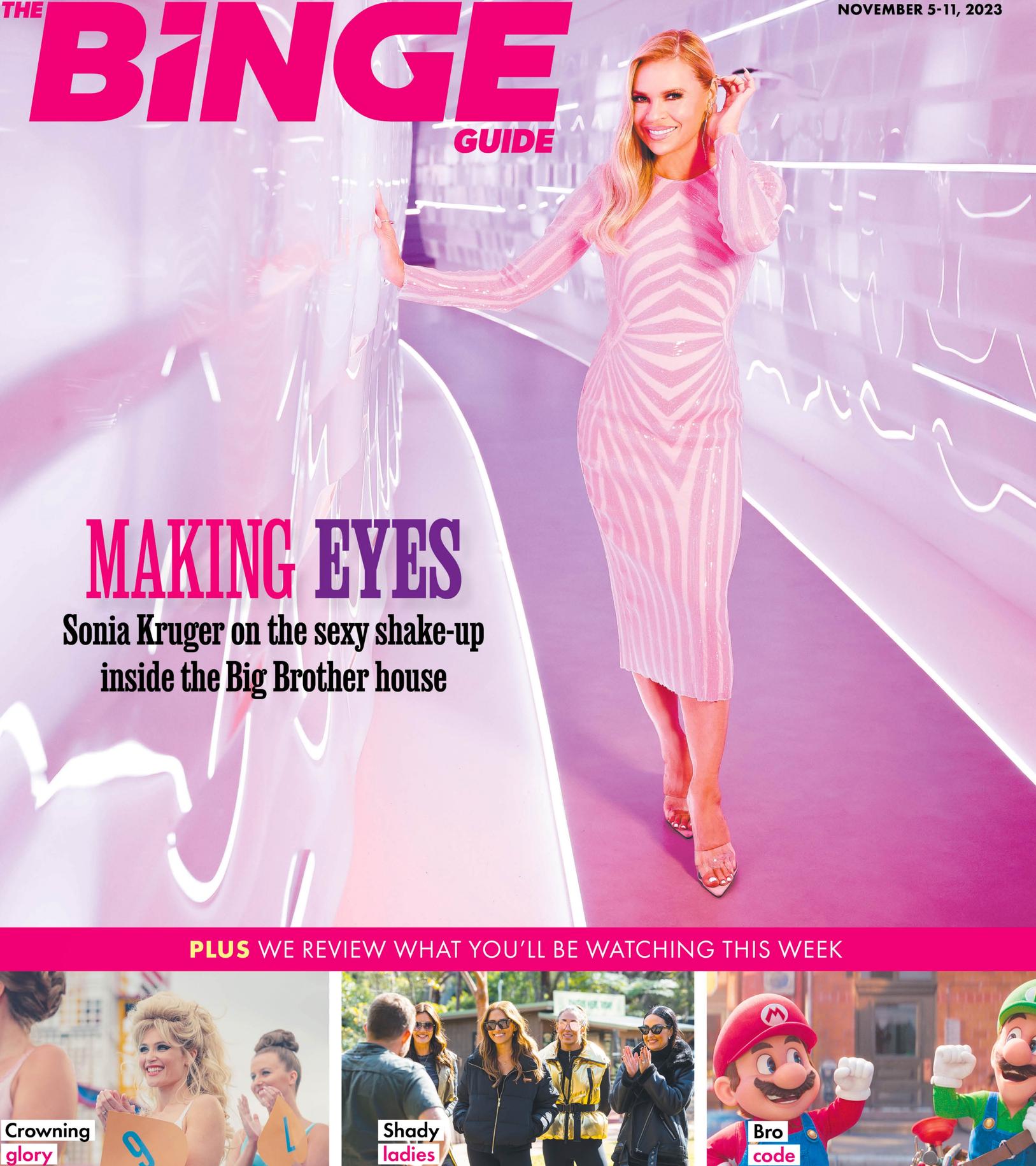 Sonia Kruger on the cover of The Binge Guide.