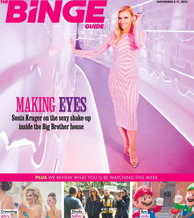 Sonia Kruger on the cover of The Binge Guide.