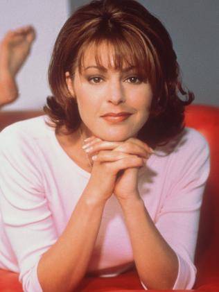 Jane Leeves rocking a very 90s hairstyle as Daphne Moon in Frasier. Picture: Supplied