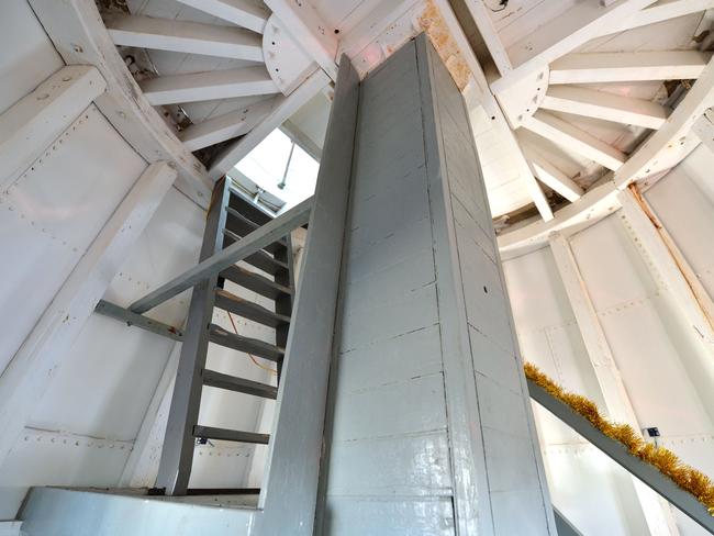 The stairs inside the Pine Islet Lighthouse at Mackay Harbour. Picture: File