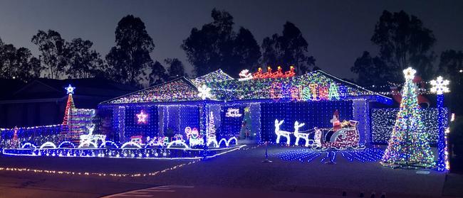 Christmas lights on Piccadilly Court. Picture: Maree Bowater